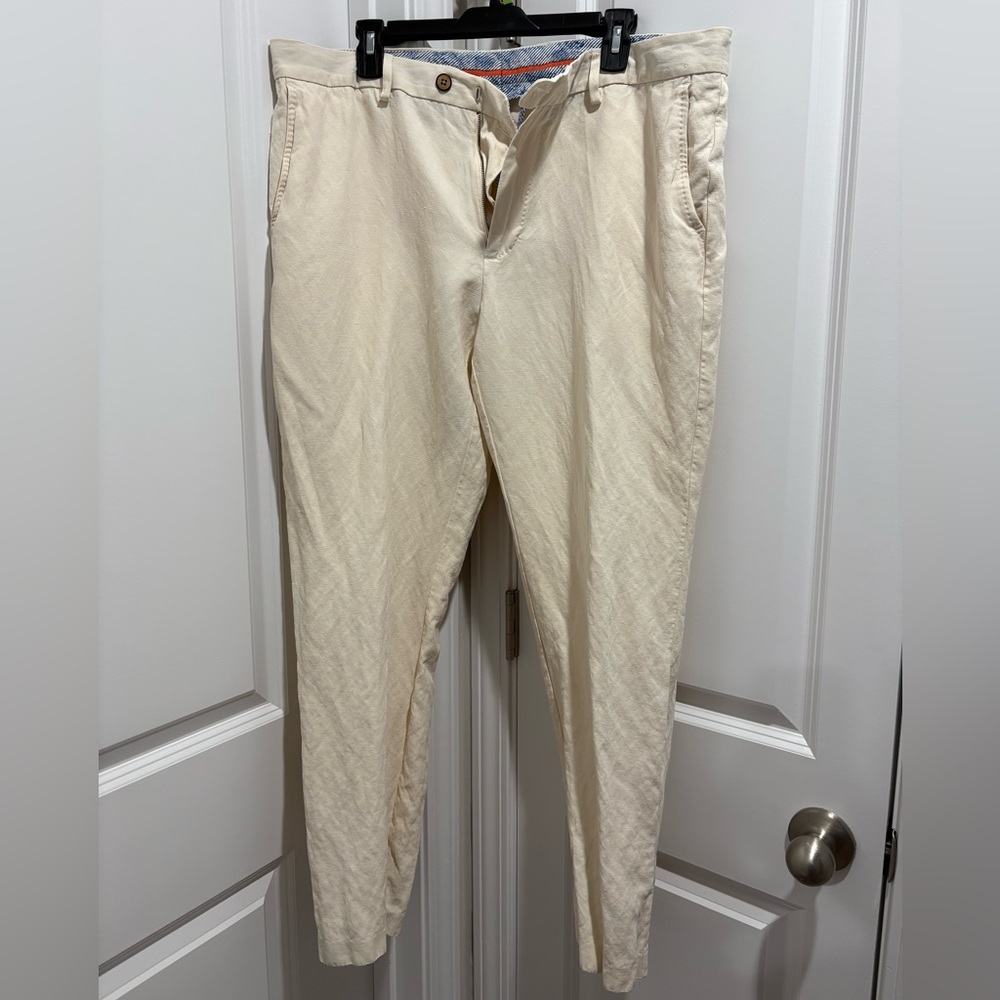 Tommy Bahama Men's Tan Linen Pants - Picture 1 of 6